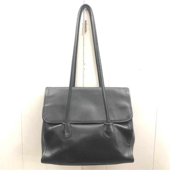 Coach Handbags - Vintage COACH Leather Flap Shopper Tote - 7301